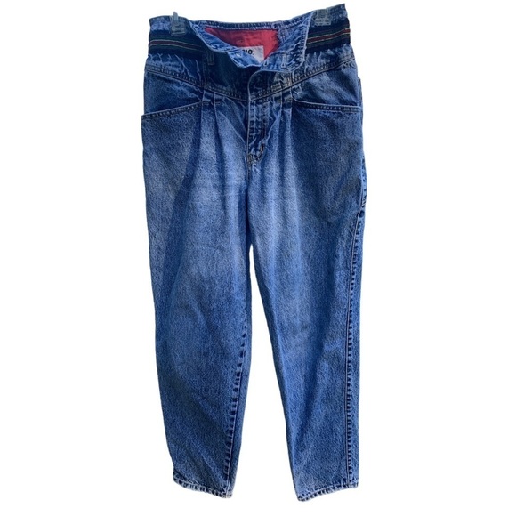 Vintage Rio Stephen Mardon High Waisted Pleated Jeans Size 32 Medium Wash - Picture 13 of 13